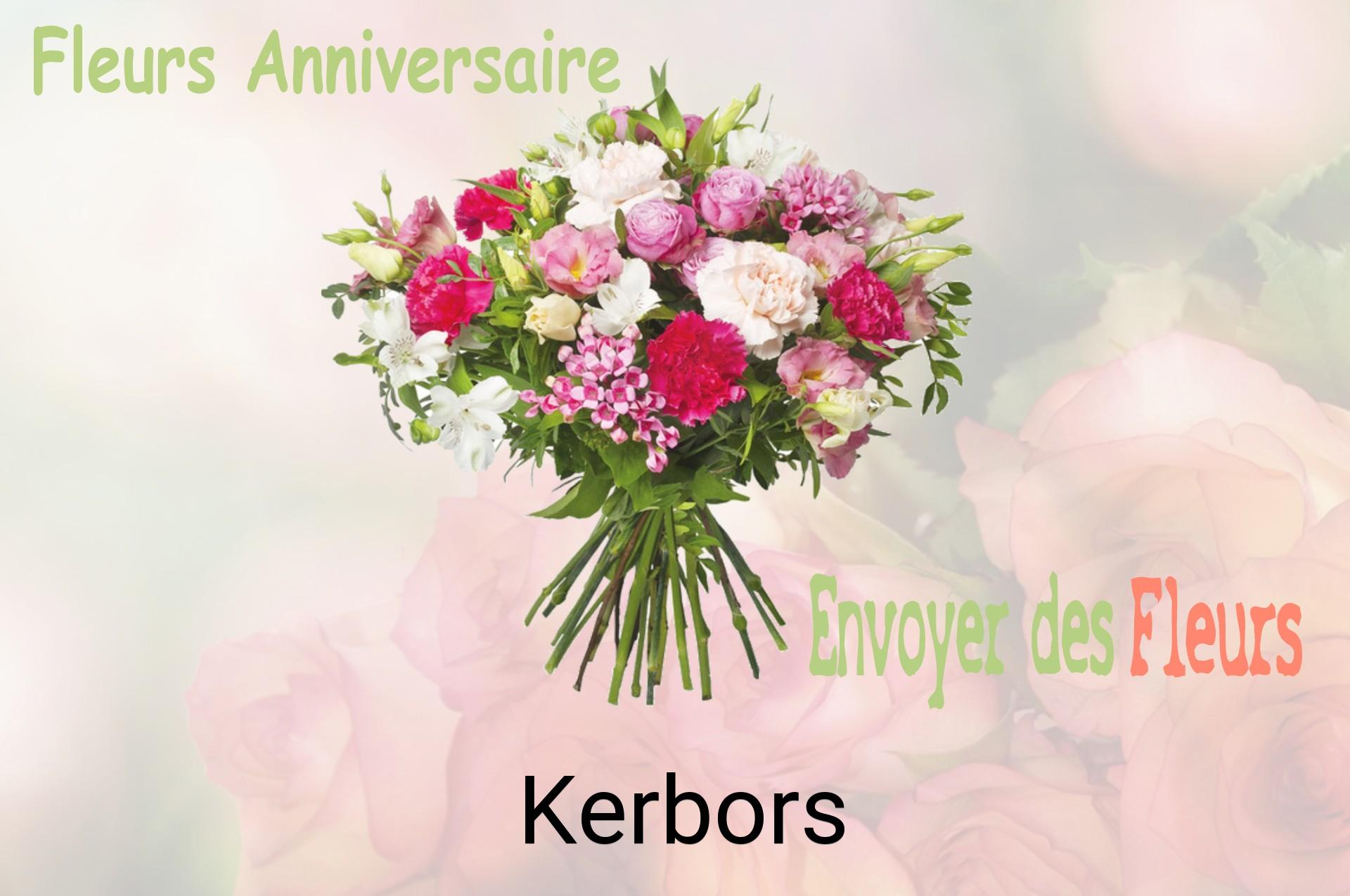 Bouquet de fleurs d’anniversaire livré à Kerbors